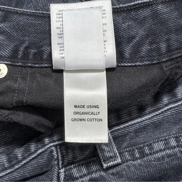 Citizens of Humanity Horseshoe Denim Black Barrel Jean Cropped Organic Cotton 30 - Picture 15 of 15